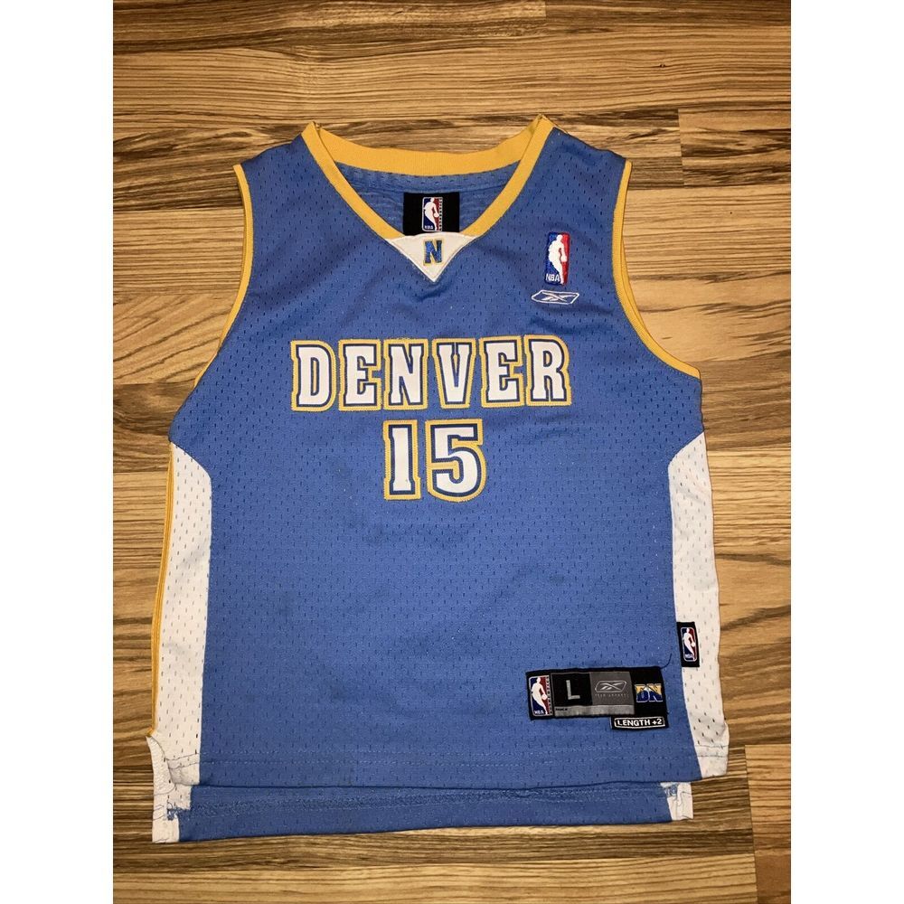 Kids Boys Carmelo Anthony Reebok Denver Nuggets NBA Basketball Jersey Size Large